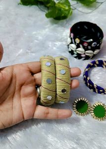 Navratri  Special Handcrafted Bangles &amp; Earrings