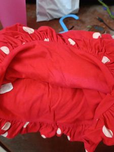 Red Polka Dot bubble skirt