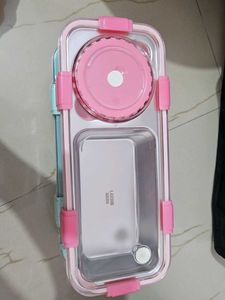Pink lunch box