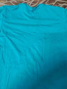 men's Turquoise V-Neck T-Shirt