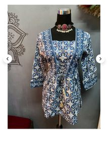 Floral Print Peplum Top