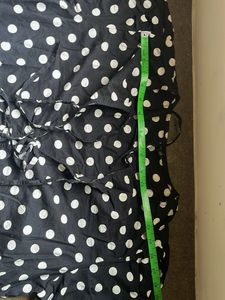 Black &amp; White Polka Dot Top