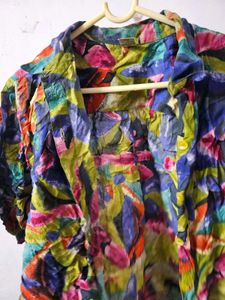 front tie up hawaiian shirt