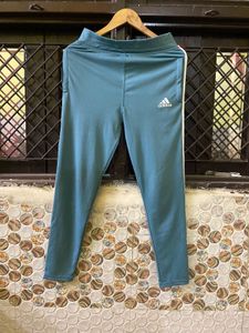 Adidas Teal 3-Stripe Track Pants
