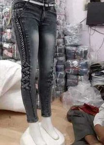 Stylish Embellished Skinny Demin Jeans