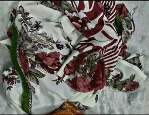 white Beautiful saree