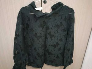 Elegant black net Top
