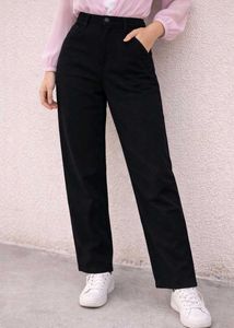 BARE Black Cropped Casual Denim(Waist-28)