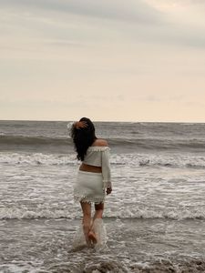 White Off-Shoulder Crop Top