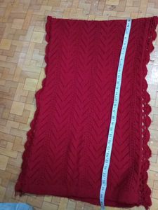 Red Knit Wrap