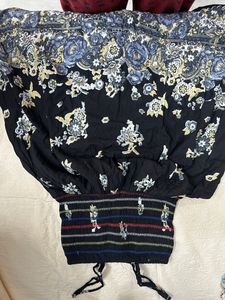 Beach Smocked Black Dress Brought From Goa
