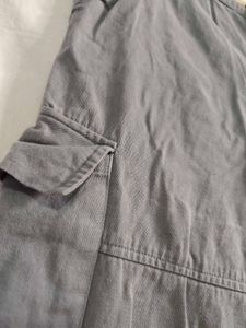 Korean Stylish Grey Cargo Pants for Women