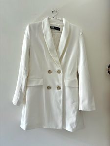 Zara White Blazer Dress