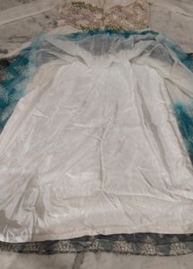 Off White Party Wear Gown