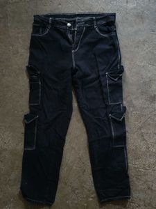 Zara Black Cargo Pant
