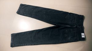 Charcoal Grey Straight Comfortable Jeans (Woman)