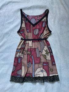 Abstract Print Sleeveless top