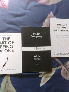 Set of 3 self help books. The white nights by Fyod