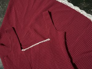 Ruby Red Checkered Dress