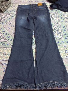 Distressed Flare Jeans