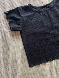 Elegant Black Textured Top