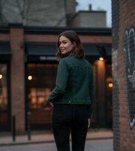 Green Denim Jacket