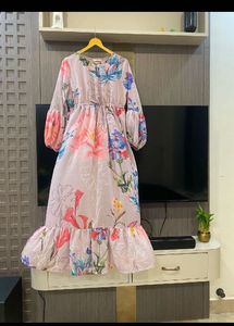 Elegant Floral Print Maxi Dress