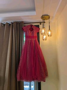 Pink Floor Length Gown