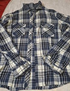 Blue Checked Shirt For Girls