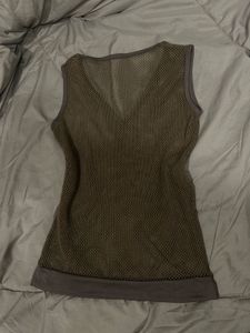 Y2K mesh tank top