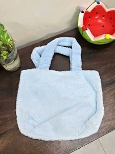 Blue - Cinnamoroll Fur Tote Bag