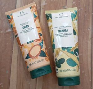 The Body Shop Argan & Moringa Lotions