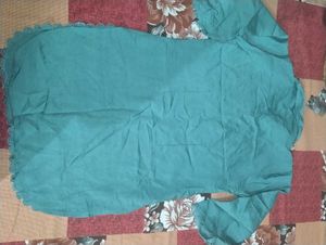 Teal Embroidered cord set