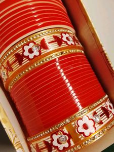 Beautiful Red Chura Bangle Set