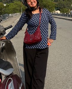 square neck printed kurti