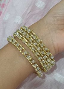 Elegant Beaded Bangles Set