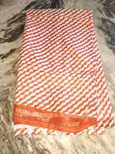 Blue &amp; White Striped Dupatta