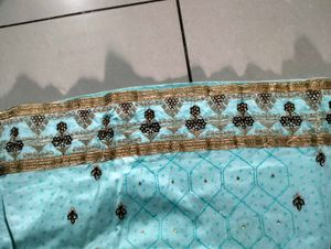 Light Blue Kurta Set with Dupatta
