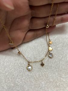 Salty Necklace with Heart Charms