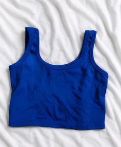 navy blue hot crop top