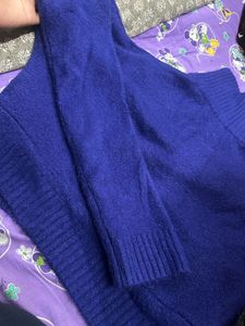 blue sweater