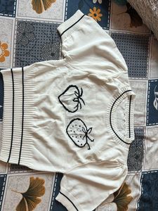 Cute Strawberry Knit Sweater