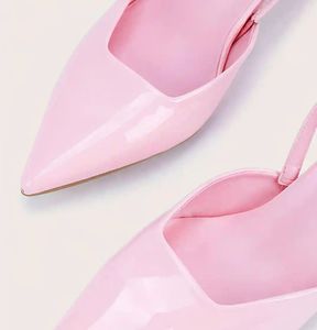 Chic Pink Slingback Heels