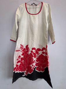 white kurta melange by lifestyle