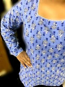 Charming Lavender Floral short Kurtii