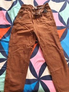 Brown Casual Pants