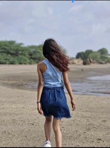 Denim Skirt Set