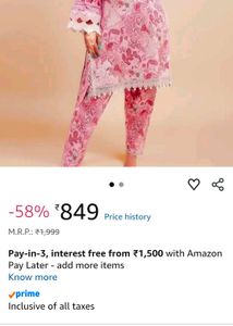 Pink Printed patchwork dress material
