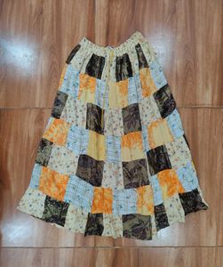 Boho Patchwork Maxi Skirt
