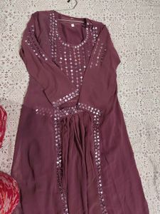 beautiful 3 piece dress with shrug and real mirror